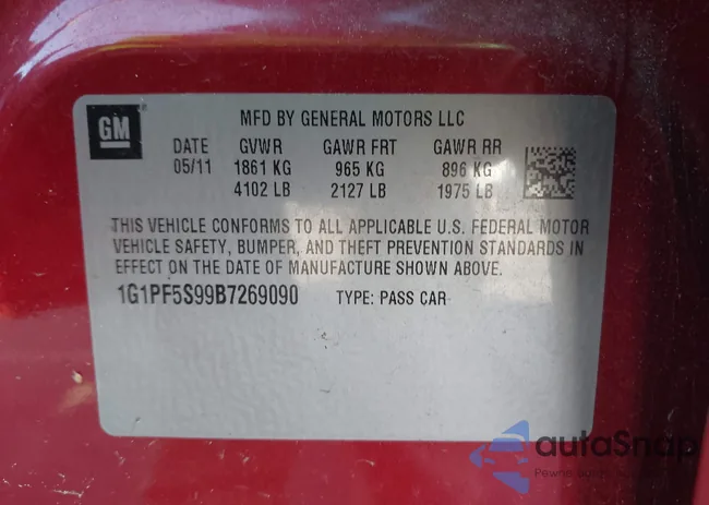 1G1PF5S99B7269090: 43106675