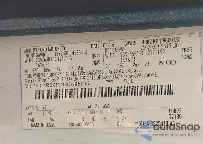 1FTYR2XM7GKA95765: 43105779