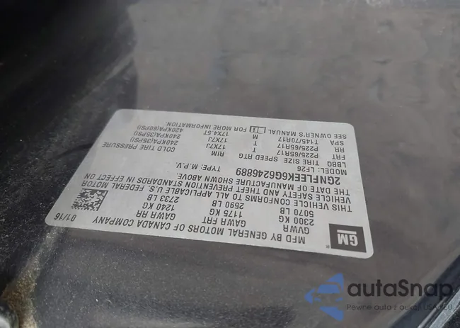 2GNFLEEK6G6246889: 43105816