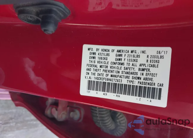 1HGCR2F58HA272823: 43105848