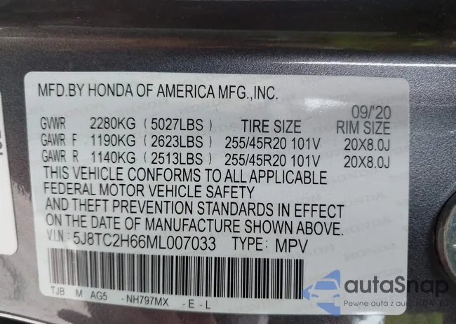 5J8TC2H66ML007033: 43105871