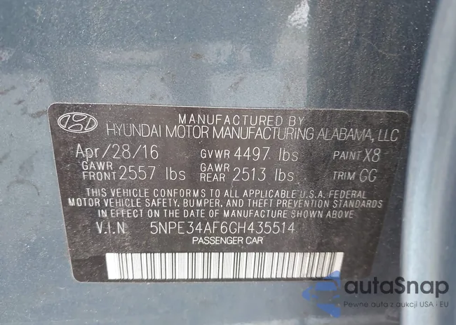 5NPE34AF6GH435514: 43105923