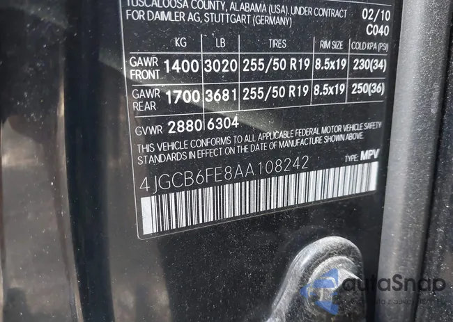 4JGCB6FE8AA108242: 43105950