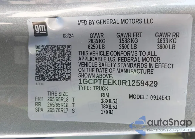 1GCPTEEK0R1259429: 43105994