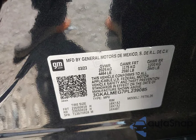 3GKALMEG7PL239085: 43106091