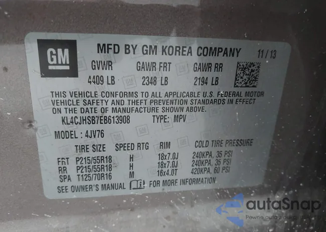 KL4CJHSB7EB613908: 43107421