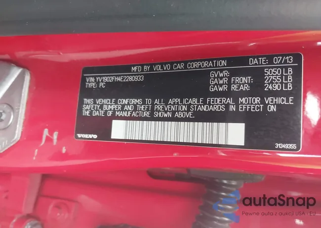 YV1902FH4E2280933: 43107637