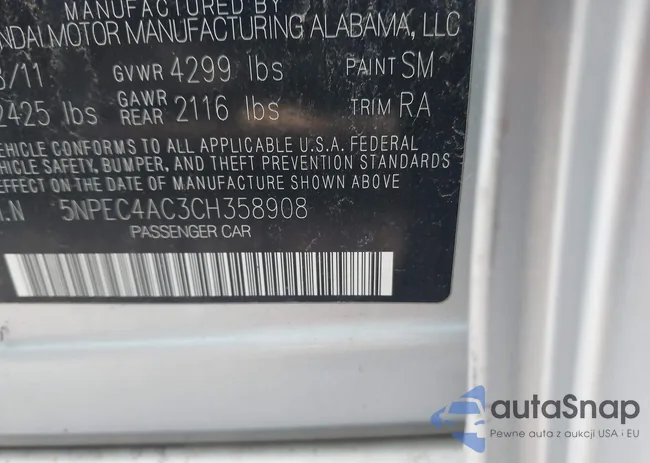 5NPEC4AC3CH358908: 43107705