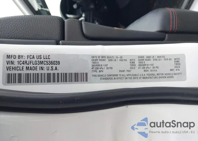 1C4RJFLG3MC536039: 43106847