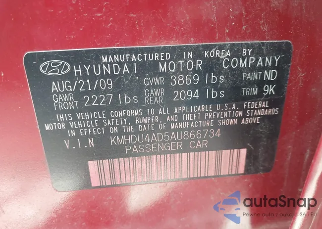 KMHDU4AD5AU866734: 43106854