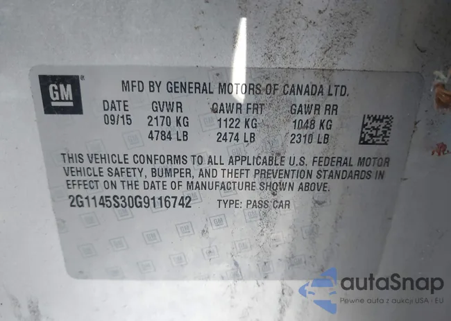 2G1145S30G9116742: 43106920