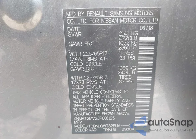 KNMAT2MV2JP601125: 43106989