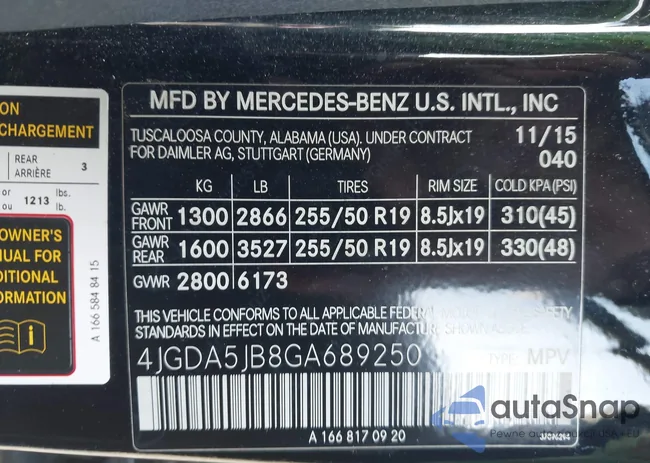 4JGDA5JB8GA689250: 43108355