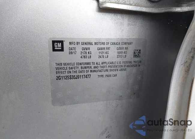 2G1125S35J9117477: 43108356