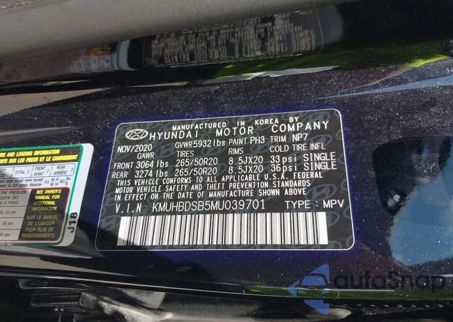 KMUHBDSB5MU039701: 43108419