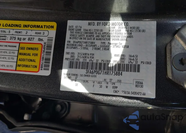 3FA6P0G71HR175884: 43108453