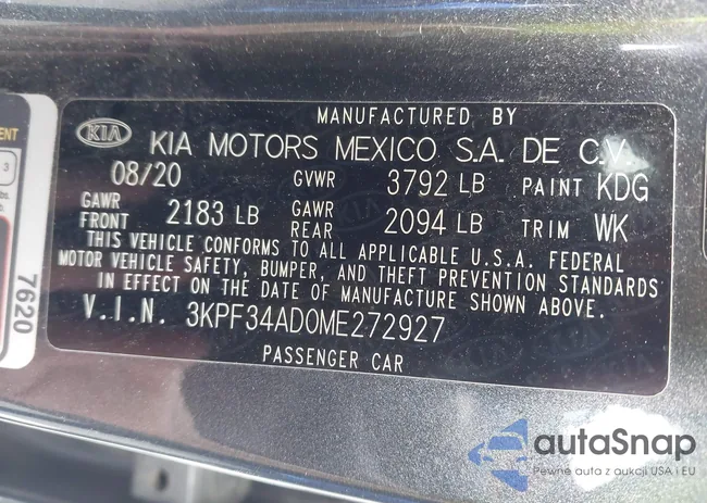 3KPF34AD0ME272927: 43108464