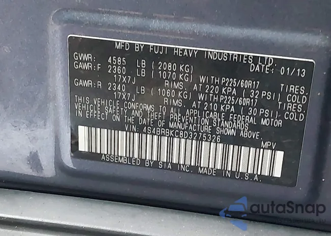 4S4BRBKC8D3275326: 43108541