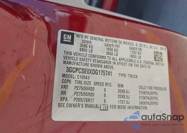 3GCPCSE0XDG175741: 43108567