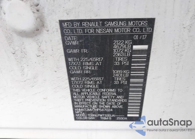 KNMAT2MV7HP547024: 43108605