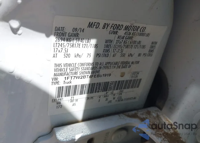 1FT7W2BT4FEB51919: 43108682