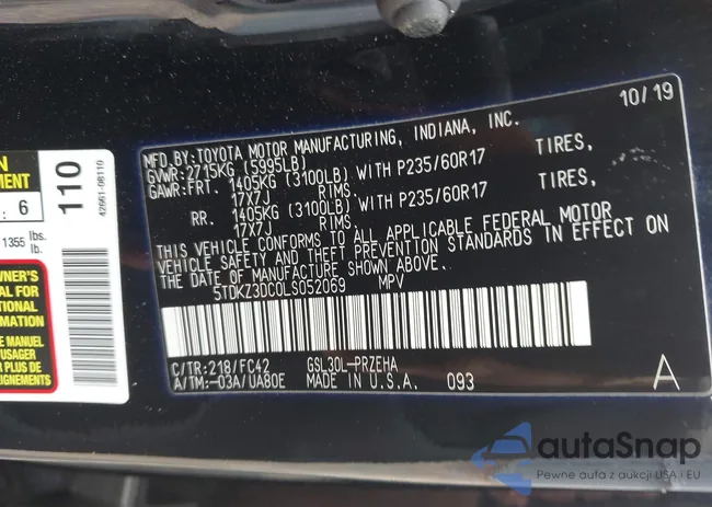 5TDKZ3DC0LS052069: 43107775