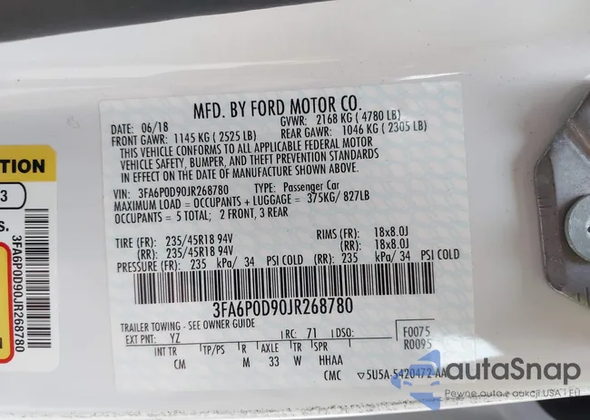 3FA6P0D90JR268780: 43107785