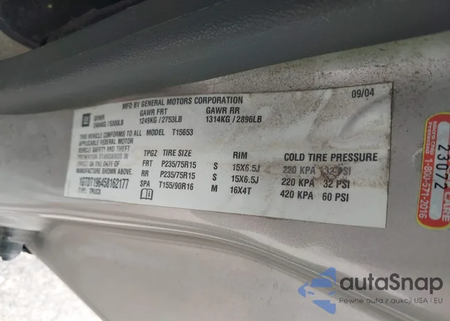 1GTDT196458162177: 43107797