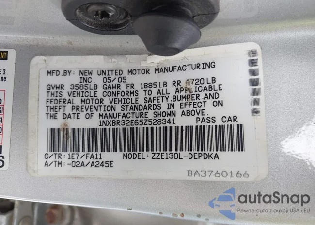 1NXBR32E65Z528341: 43107812