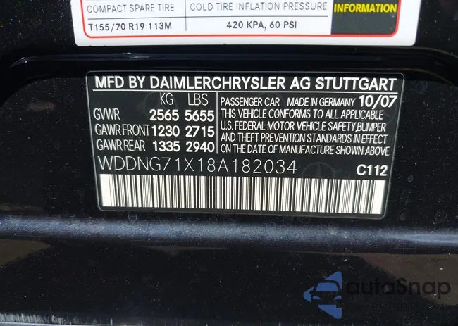 WDDNG71X18A182034: 43108068