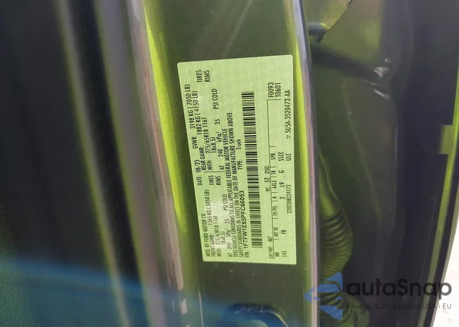 1FTFW1E85PFC66053: 43109205