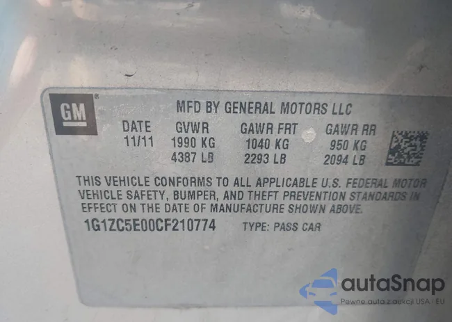 1G1ZC5E00CF210774: 43109277