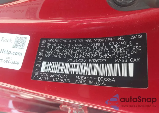 5YFS4RCE8LP026073: 43109375