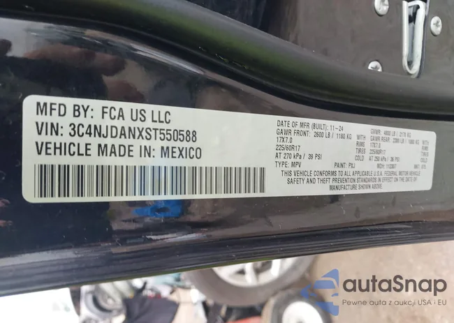 3C4NJDANXST550588: 43109545