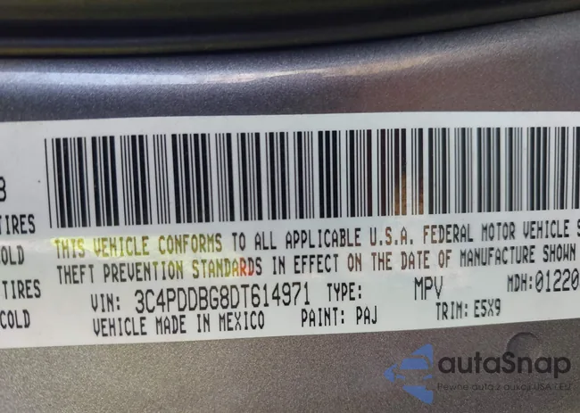 3C4PDDBG8DT614971: 43109594