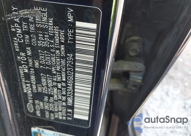 KM8J33A46GU237394: 43109650