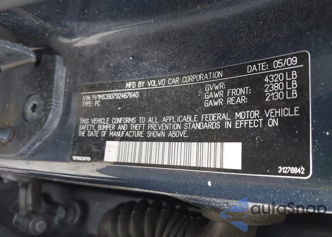 YV1MS390792467640: 43109678