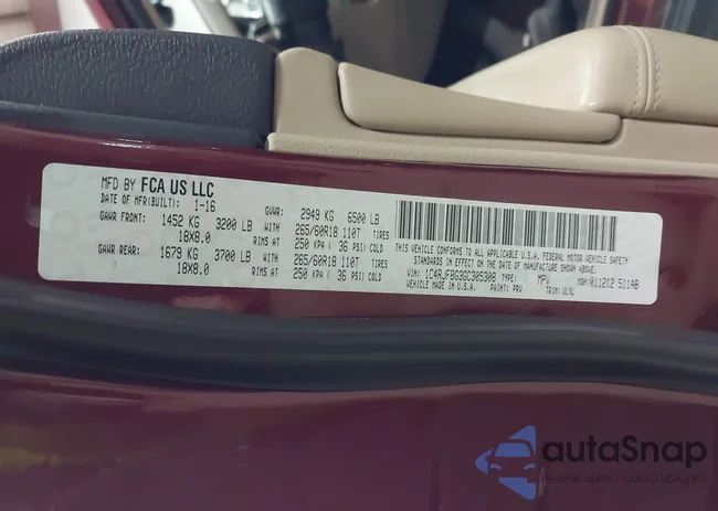 1C4RJFBG3GC305308: 43108757