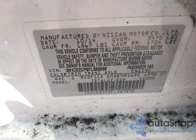 3N1CE2CP9FL389898: 43108825