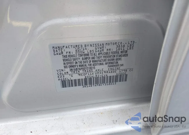 3N1AB7AP8EY318015: 43108838