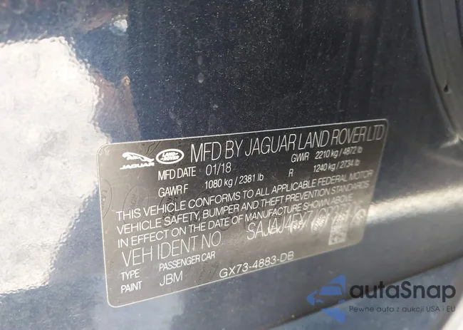 SAJAJ4FX7JCP37906: 43110334