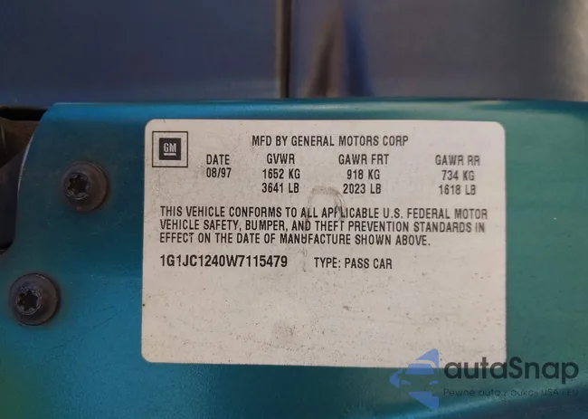 1G1JC1240W7115479: 43110433