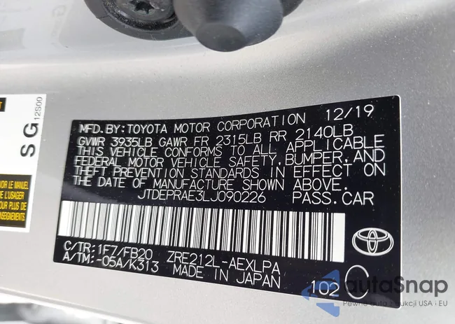 JTDEPRAE3LJ090226: 43110523