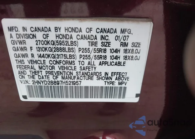 2HNYD28897H521957: 43110544