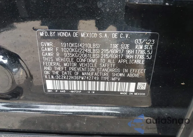 3CZRZ2H36PM742749: 43109849