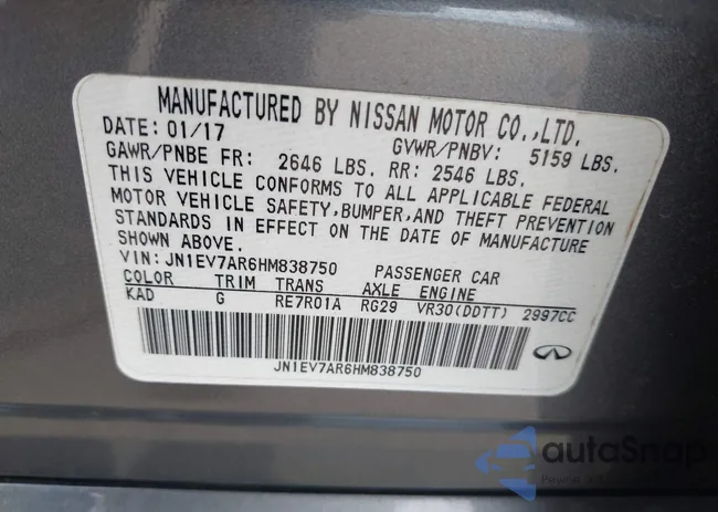 JN1EV7AR6HM838750: 43109915