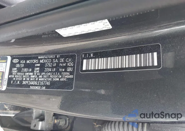 3KPF24AD6LE167746: 43109971