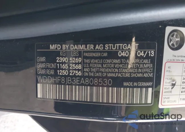 WDDHF8JB3EA808530: 43110042