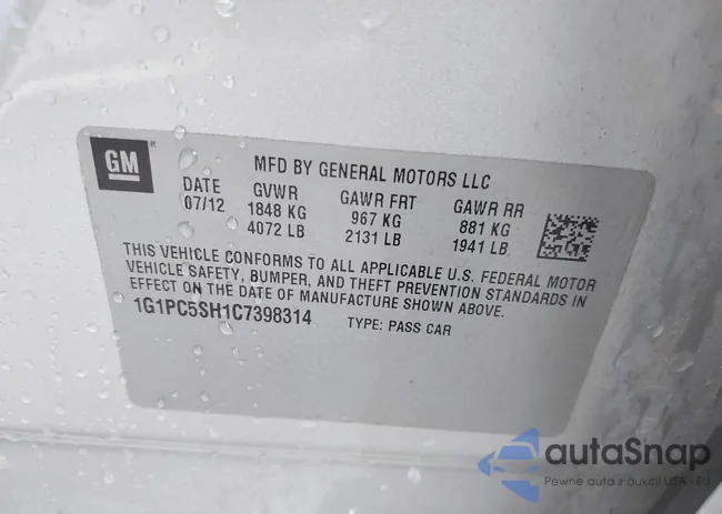 1G1PC5SH1C7398314: 43111333