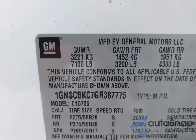 1GNSCBKC7GR387775: 43111552